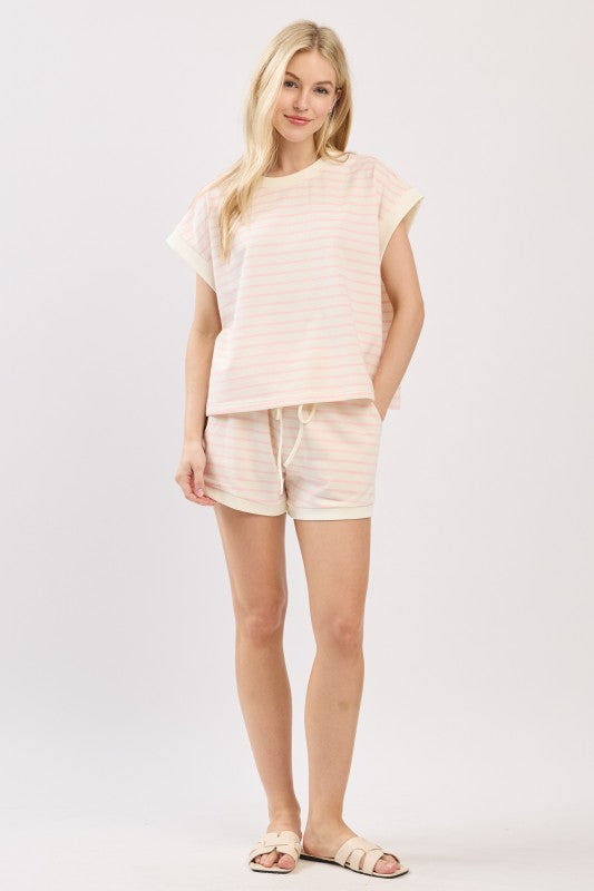 The Weekender Set Ivory/ Pink