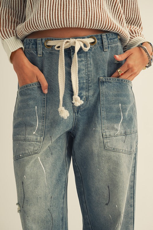 Artist Rope String Jeans