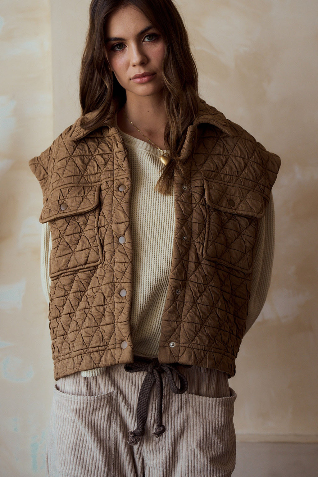 Cozy morning Quilted Vest
