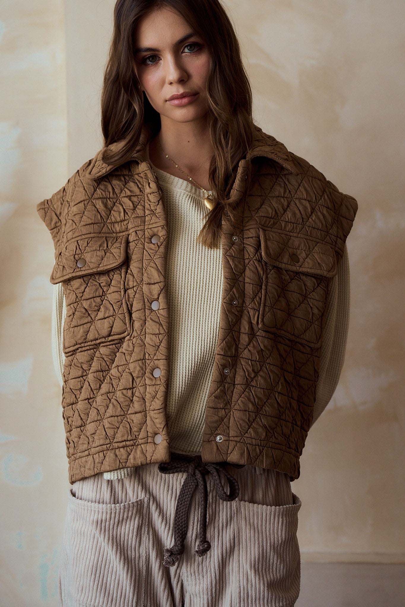 Cozy morning Quilted Vest