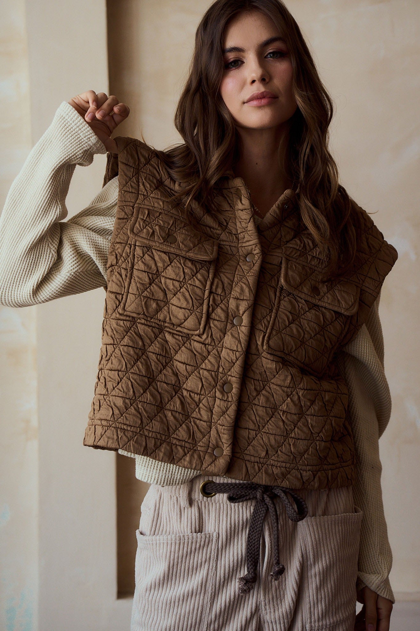 Cozy morning Quilted Vest
