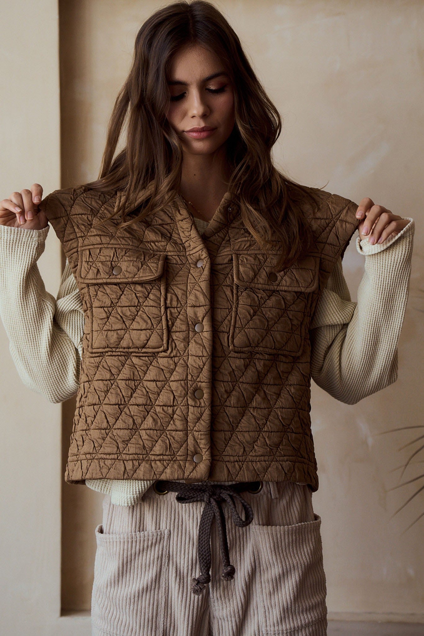 Cozy morning Quilted Vest