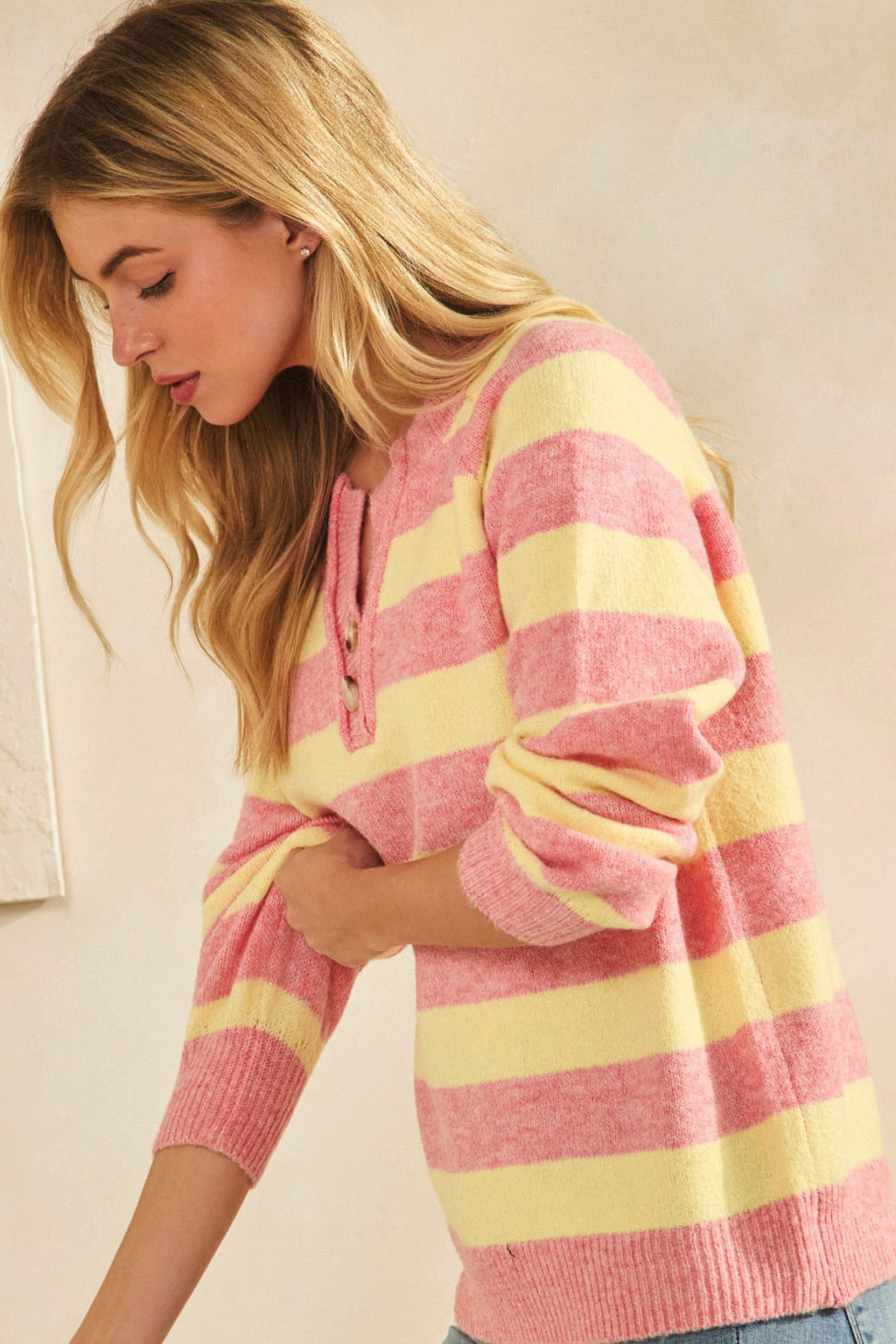 Sweater weather Pink/Lemon
